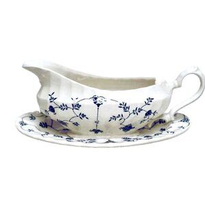 Gravy Boat & Underplate (Relish/Butter) by Myott Staffordshire China  EVC